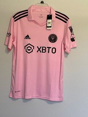 Adidas Medium Inter Miami CF Lionel Messi #10 home pink jersey